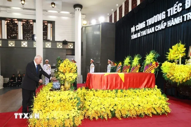 Lãnh đạo các quốc gia, các đoàn quốc tế viếng Tổng Bí thư Nguyễn Phú Trọng - Ảnh 16. Lãnh đạo các quốc gia, các đoàn quốc tế viếng Tổng Bí thư Nguyễn Phú Trọng - Ảnh 16.