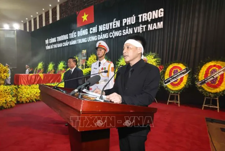 Tổ chức trọng thể Lễ truy điệu Tổng Bí thư Nguyễn Phú Trọng - Ảnh 3. Tổ chức trọng thể Lễ truy điệu Tổng Bí thư Nguyễn Phú Trọng - Ảnh 3.