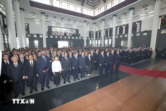 Tổ chức trọng thể Lễ truy điệu Tổng Bí thư Nguyễn Phú Trọng - Ảnh 1. Tổ chức trọng thể Lễ truy điệu Tổng Bí thư Nguyễn Phú Trọng - Ảnh 1.