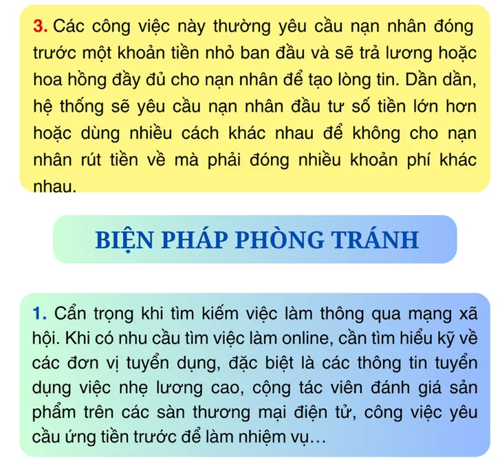 Dấu hiệu nhận diện và biện pháp phòng tránh lừa đảo tuyển dụng cộng tác viên online - Ảnh 2.