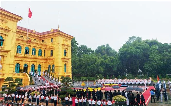 Chủ tịch nước Tô Lâm chủ trì lễ đón chính thức Tổng thống Timor Leste - Ảnh 3. Chủ tịch nước Tô Lâm chủ trì lễ đón chính thức Tổng thống Timor Leste - Ảnh 3.