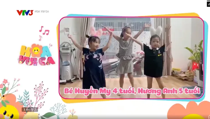 Hoa vui ca - Màn nhảy múa đáng yêu của khán giả nhí - Ảnh 4. Hoa vui ca - Màn nhảy múa đáng yêu của khán giả nhí - Ảnh 4.