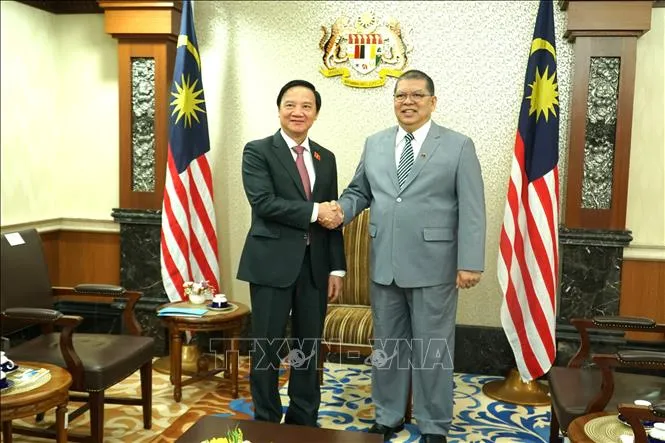 Thúc đẩy quan hệ hợp tác giữa Quốc hội Việt Nam và Nghị viện Malaysia - Ảnh 1. Thúc đẩy quan hệ hợp tác giữa Quốc hội Việt Nam và Nghị viện Malaysia - Ảnh 1.