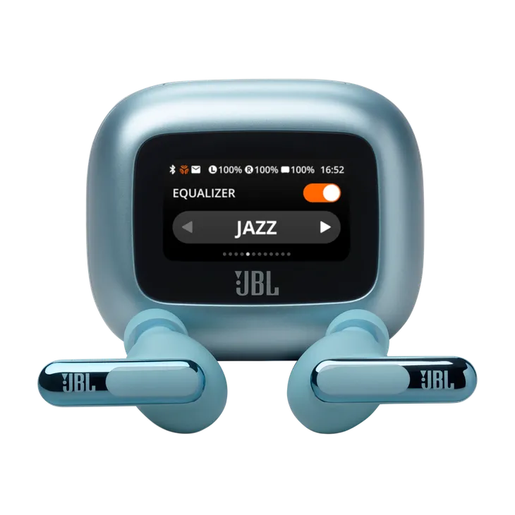 Độc đáo hộp sạc có màn hình cảm ứng trên dòng tai nghe mới của JBL - Ảnh 1.