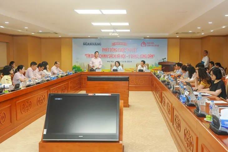 Phát động cuộc thi viết về tín dụng chính sách xã hội - Ảnh 1. Phát động cuộc thi viết về tín dụng chính sách xã hội - Ảnh 1.