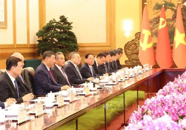 Tổng Bí thư, Chủ tịch nước Tô Lâm hội đàm với Tổng Bí thư, Chủ tịch Trung Quốc Tập Cận Bình - Ảnh 2. Tổng Bí thư, Chủ tịch nước Tô Lâm hội đàm với Tổng Bí thư, Chủ tịch Trung Quốc Tập Cận Bình - Ảnh 2.
