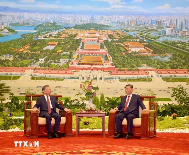 Tổng Bí thư, Chủ tịch nước Trung Quốc Tập Cận Bình mời Tổng Bí thư, Chủ tịch nước Tô Lâm dự Tiệc trà - Ảnh 1. Tổng Bí thư, Chủ tịch nước Trung Quốc Tập Cận Bình mời Tổng Bí thư, Chủ tịch nước Tô Lâm dự Tiệc trà - Ảnh 1.