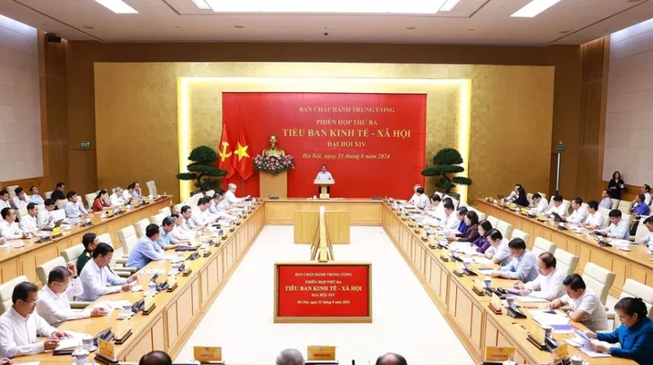 Thủ tướng chủ trì phiên họp Tiểu ban Kinh tế - Xã hội Đại hội XIV của Đảng - Ảnh 1. Thủ tướng chủ trì phiên họp Tiểu ban Kinh tế - Xã hội Đại hội XIV của Đảng - Ảnh 1.