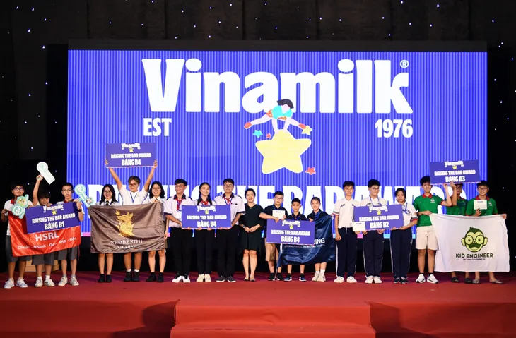 Nhà vô địch ROBOTACON WRO 2024 nhận giải thưởng “Raising The Bar” của Vinamilk cho dự án Robot vì môi trường - Ảnh 1. Nhà vô địch ROBOTACON WRO 2024 nhận giải thưởng “Raising The Bar” của Vinamilk cho dự án Robot vì môi trường - Ảnh 1.