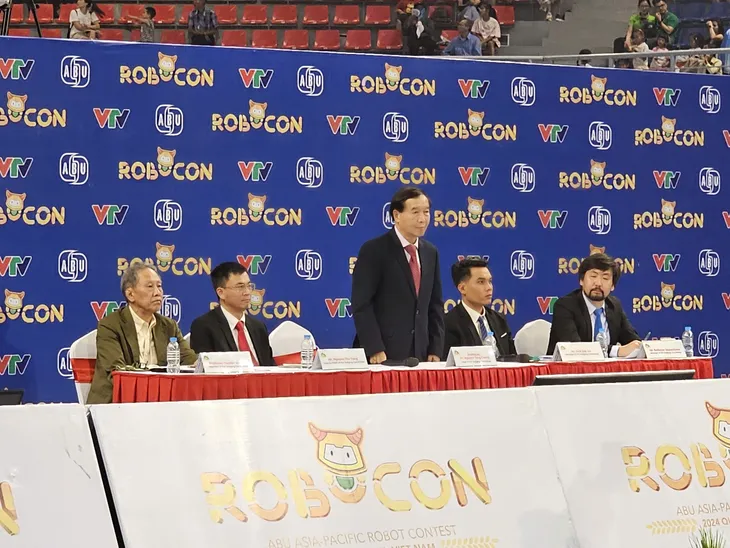 ABU Robocon 2024 diễn ra thành công và để lại ấn tượng đẹp - Ảnh 7. ABU Robocon 2024 diễn ra thành công và để lại ấn tượng đẹp - Ảnh 7.