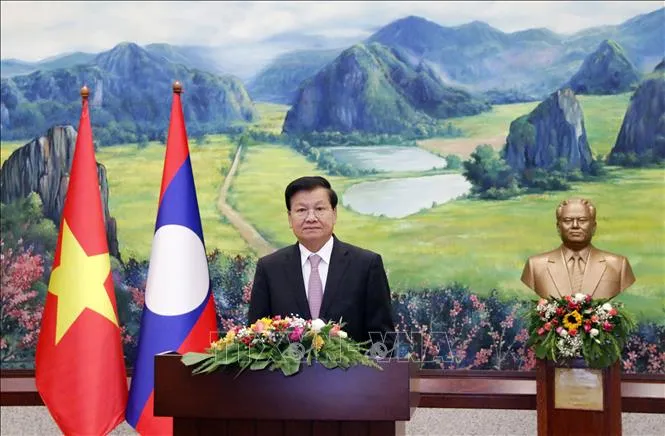 Tổng Bí thư, Chủ tịch nước Lào Thongloun Sisoulith sẽ thăm cấp Nhà nước đến Việt Nam - Ảnh 1. Tổng Bí thư, Chủ tịch nước Lào Thongloun Sisoulith sẽ thăm cấp Nhà nước đến Việt Nam - Ảnh 1.