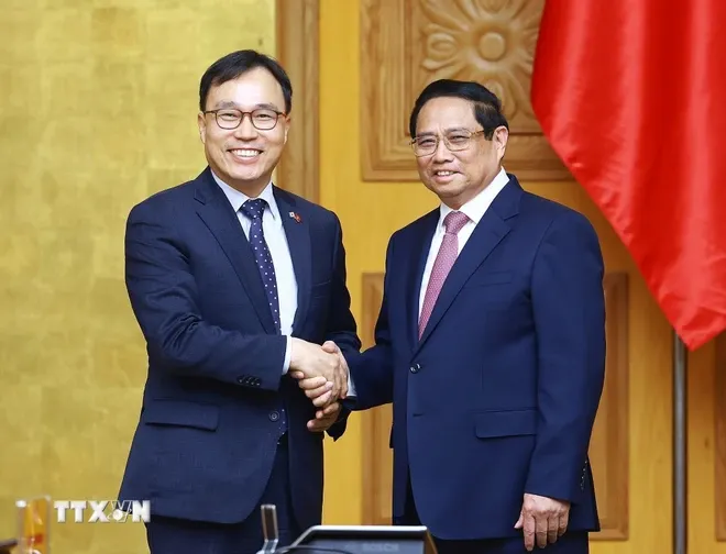Thủ tướng Phạm Minh Chính tiếp Đại sứ Hàn Quốc tại Việt Nam - Ảnh 1. Thủ tướng Phạm Minh Chính tiếp Đại sứ Hàn Quốc tại Việt Nam - Ảnh 1.