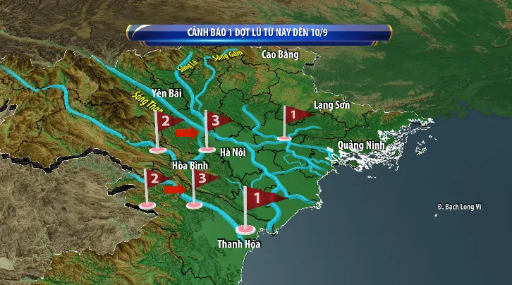 Yên Bái, Ninh Bình, Bắc Giang lũ lên khẩn cấp, cảnh báo ngập lụt diện rộng - Ảnh 3. Yên Bái, Ninh Bình, Bắc Giang lũ lên khẩn cấp, cảnh báo ngập lụt diện rộng - Ảnh 3.