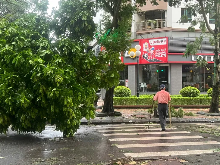 Đường phố Hà Nội tan hoang sau bão số 3 - Ảnh 11. Đường phố Hà Nội tan hoang sau bão số 3 - Ảnh 11.
