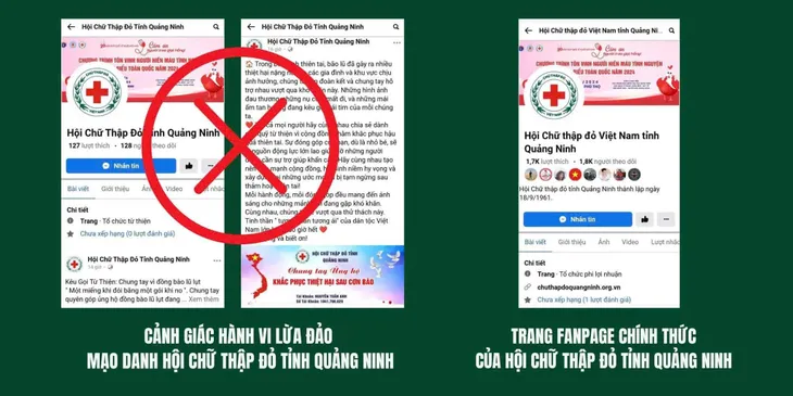 Cảnh báo lừa đảo kêu gọi quyên góp ủng hộ người dân vùng bão tại Quảng Ninh - Ảnh 1.