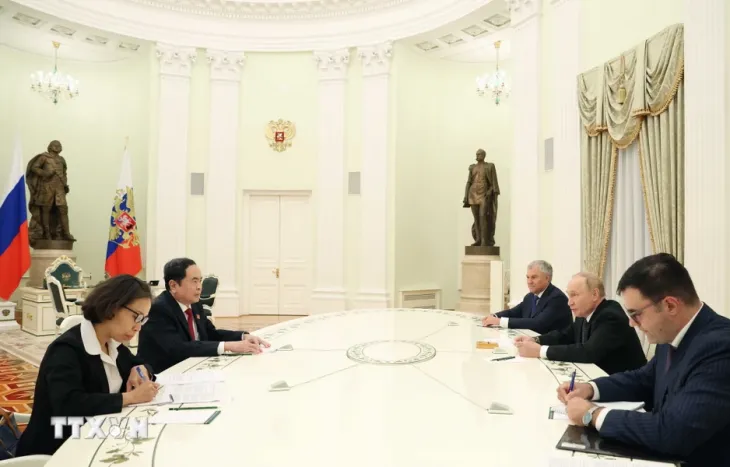 Chủ tịch Quốc hội Trần Thanh Mẫn hội kiến Tổng thống Liên bang Nga Vladimir Putin - Ảnh 2.