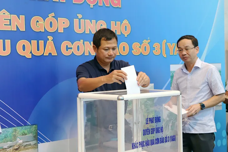 Đài THVN phát động ủng hộ khắc phục hậu quả bão số 3 và hỗ trợ đồng bào bị thiệt hại vì bão lũ - Ảnh 6.