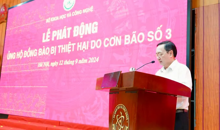 Bộ KH-CN phát động chung tay ủng hộ đồng bào bị ảnh hưởng do bão số 3 - Ảnh 2. Bộ KH-CN phát động chung tay ủng hộ đồng bào bị ảnh hưởng do bão số 3 - Ảnh 2.