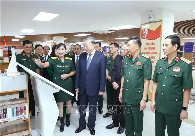 Tổng Bí thư, Chủ tịch nước dự Lễ khai giảng năm học 2024 - 2025 của Học viện Quốc phòng - Ảnh 5. Tổng Bí thư, Chủ tịch nước dự Lễ khai giảng năm học 2024 - 2025 của Học viện Quốc phòng - Ảnh 5.