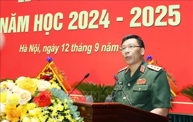 Tổng Bí thư, Chủ tịch nước dự Lễ khai giảng năm học 2024 - 2025 của Học viện Quốc phòng - Ảnh 2. Tổng Bí thư, Chủ tịch nước dự Lễ khai giảng năm học 2024 - 2025 của Học viện Quốc phòng - Ảnh 2.