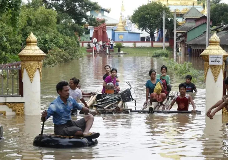 Myanmar: Bão Yagi khiến ít nhất 36 người thiệt mạng, 235.000 người phải sơ tán - Ảnh 1. Myanmar: Bão Yagi khiến ít nhất 36 người thiệt mạng, 235.000 người phải sơ tán - Ảnh 1.