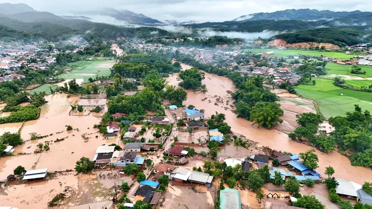 Lào cảnh báo khẩn cấp nguy cơ lũ lụt tại thủ đô Vientiane và thành phố Luang Prabang - Ảnh 1. Lào cảnh báo khẩn cấp nguy cơ lũ lụt tại thủ đô Vientiane và thành phố Luang Prabang - Ảnh 1.