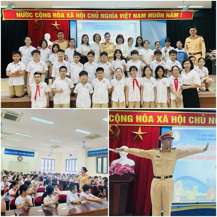 Hà Nội đẩy mạnh tuyên truyền an toàn giao thông cho lứa tuổi học sinh - Ảnh 7. Hà Nội đẩy mạnh tuyên truyền an toàn giao thông cho lứa tuổi học sinh - Ảnh 7.