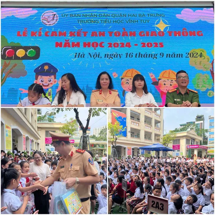 Hà Nội đẩy mạnh tuyên truyền an toàn giao thông cho lứa tuổi học sinh - Ảnh 8. Hà Nội đẩy mạnh tuyên truyền an toàn giao thông cho lứa tuổi học sinh - Ảnh 8.