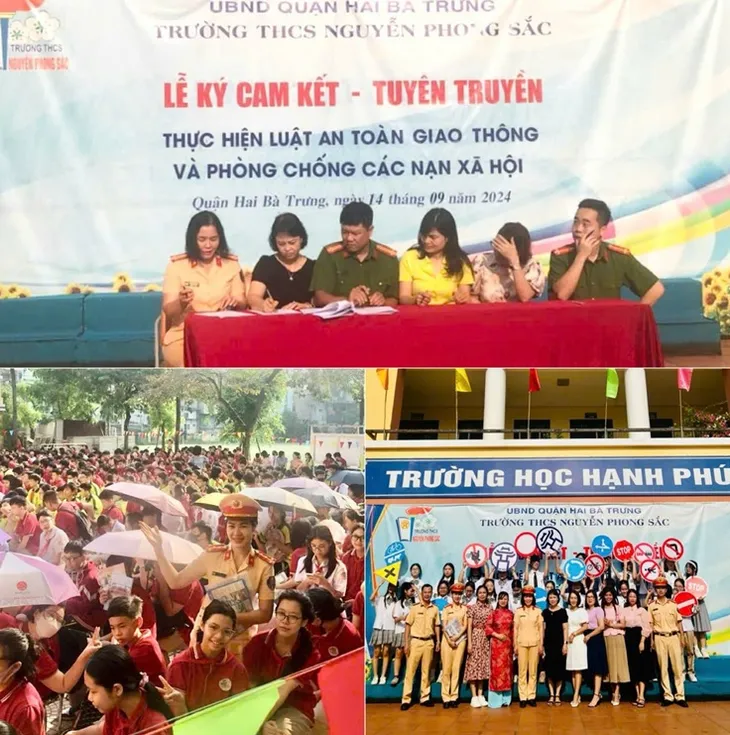 Hà Nội đẩy mạnh tuyên truyền an toàn giao thông cho lứa tuổi học sinh - Ảnh 3. Hà Nội đẩy mạnh tuyên truyền an toàn giao thông cho lứa tuổi học sinh - Ảnh 3.