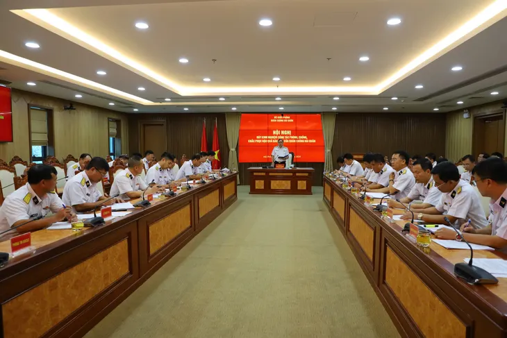 Quân chủng Hải quân họp rút kinh nghiệm phòng, chống, khắc phục hậu quả bão số 3 - Ảnh 1. Quân chủng Hải quân họp rút kinh nghiệm phòng, chống, khắc phục hậu quả bão số 3 - Ảnh 1.