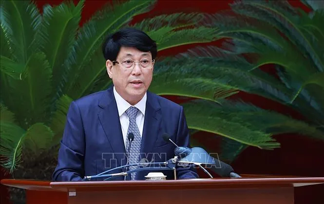Khai mạc Hội nghị lần thứ 10 Ban Chấp hành Trung ương Đảng Cộng sản Việt Nam khóa XIII - Ảnh 9. Khai mạc Hội nghị lần thứ 10 Ban Chấp hành Trung ương Đảng Cộng sản Việt Nam khóa XIII - Ảnh 9.