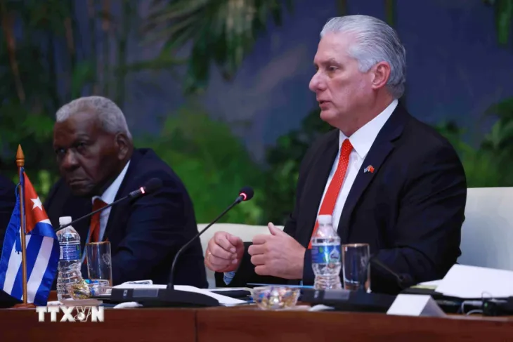 Tổng Bí thư, Chủ tịch nước Tô Lâm hội đàm với Bí thư thứ nhất, Chủ tịch Cuba Miguel Díaz-Canel Bermudez - Ảnh 3. Tổng Bí thư, Chủ tịch nước Tô Lâm hội đàm với Bí thư thứ nhất, Chủ tịch Cuba Miguel Díaz-Canel Bermudez - Ảnh 3.