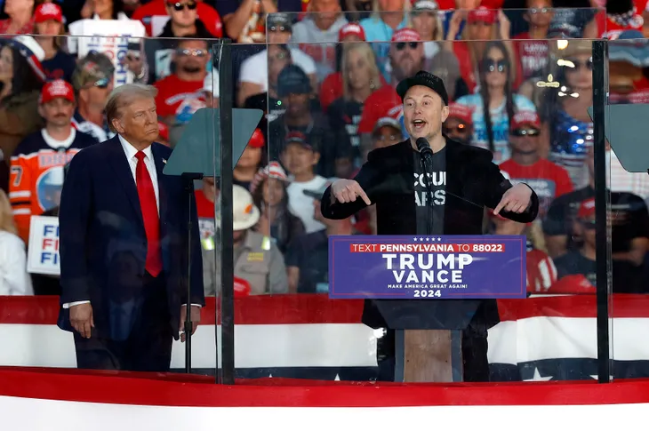 Tỷ phú Elon Musk vận động tranh cử cùng ông Trump - Ảnh 1. Tỷ phú Elon Musk vận động tranh cử cùng ông Trump - Ảnh 1.