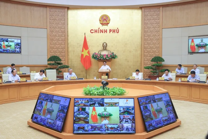 Thủ tướng Phạm Minh Chính chủ trì phiên họp Chính phủ với 63 tỉnh, thành phố - Ảnh 1. Thủ tướng Phạm Minh Chính chủ trì phiên họp Chính phủ với 63 tỉnh, thành phố - Ảnh 1.