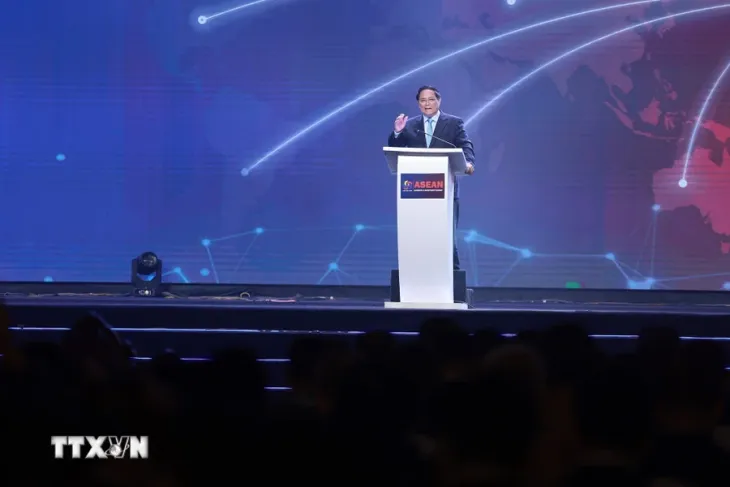 Thủ tướng Phạm Minh Chính phát biểu tại Hội nghị Thượng đỉnh Kinh doanh và Đầu tư ASEAN - Ảnh 1. Thủ tướng Phạm Minh Chính phát biểu tại Hội nghị Thượng đỉnh Kinh doanh và Đầu tư ASEAN - Ảnh 1.