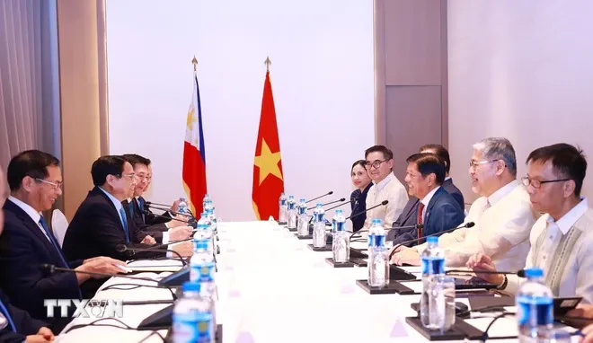Thủ tướng Phạm Minh Chính hội kiến Tổng thống Philippines - Ảnh 1. Thủ tướng Phạm Minh Chính hội kiến Tổng thống Philippines - Ảnh 1.