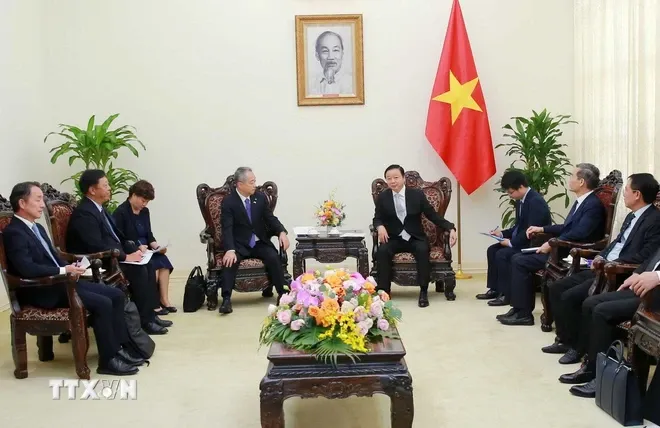 Phó Thủ tướng Trần Hồng Hà tiếp Chủ tịch kiêm Tổng Giám đốc Tập đoàn Sumitomo, Nhật Bản - Ảnh 1. Phó Thủ tướng Trần Hồng Hà tiếp Chủ tịch kiêm Tổng Giám đốc Tập đoàn Sumitomo, Nhật Bản - Ảnh 1.