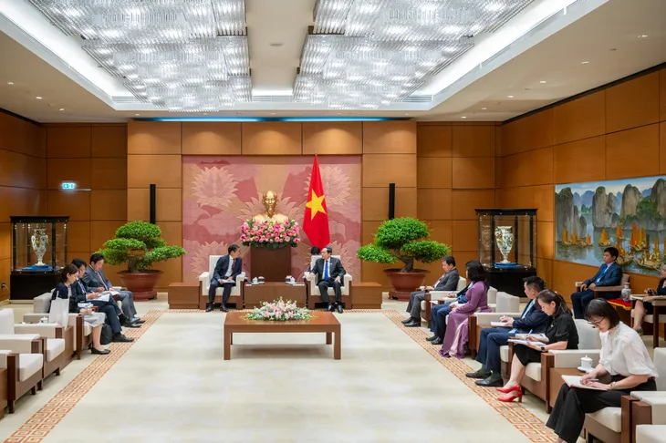 Chủ tịch Quốc hội Trần Thanh Mẫn tiếp Đại sứ Nhật Bản - Ảnh 1. Chủ tịch Quốc hội Trần Thanh Mẫn tiếp Đại sứ Nhật Bản - Ảnh 1.
