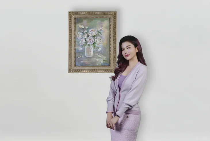 Mộng và thơ trong triển lãm nghệ thuật đa giác quan của nữ họa sĩ - Ảnh 2. Mộng và thơ trong triển lãm nghệ thuật đa giác quan của nữ họa sĩ - Ảnh 2.
