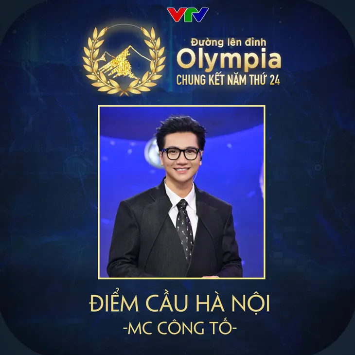 MC Công Tố lần đầu dẫn điểm cầu CK Đường lên đỉnh Olympia - Ảnh 1.