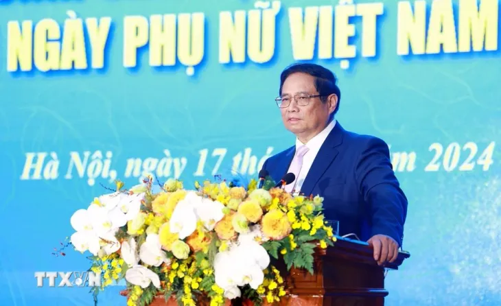 Thủ tướng: Tạo nên bức tranh đẹp, giàu bản sắc của phụ nữ Việt Nam - Ảnh 3. Thủ tướng: Tạo nên bức tranh đẹp, giàu bản sắc của phụ nữ Việt Nam - Ảnh 3.