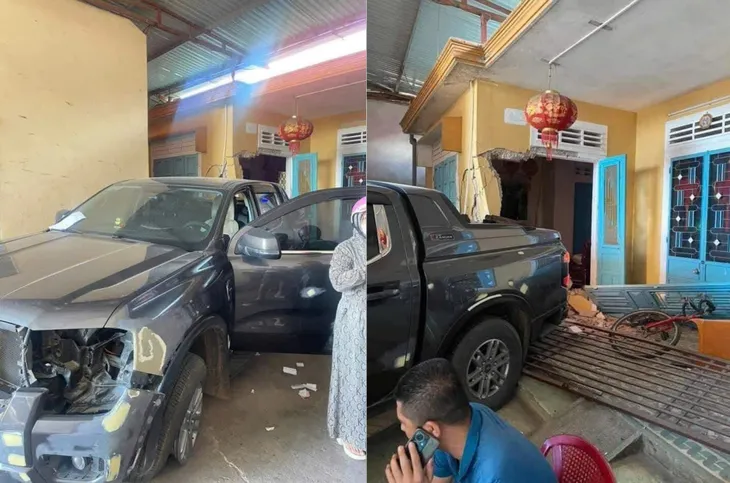 Xe bán tải mất lái lao vào nhà dân làm 1 người chết - Ảnh 2. Xe bán tải mất lái lao vào nhà dân làm 1 người chết - Ảnh 2.