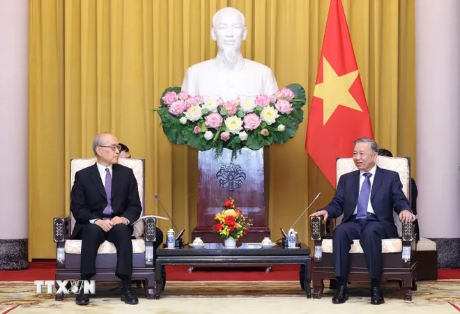Tổng Bí thư, Chủ tịch nước Tô Lâm tiếp Chánh án Tòa án Nhân dân Tối cao Trung Quốc - Ảnh 2. Tổng Bí thư, Chủ tịch nước Tô Lâm tiếp Chánh án Tòa án Nhân dân Tối cao Trung Quốc - Ảnh 2.