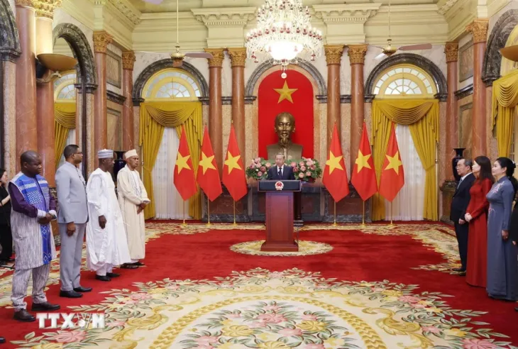 Tổng Bí thư, Chủ tịch nước Tô Lâm tiếp các Đại sứ trình Quốc thư - Ảnh 4. Tổng Bí thư, Chủ tịch nước Tô Lâm tiếp các Đại sứ trình Quốc thư - Ảnh 4.