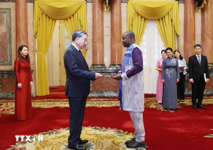 Tổng Bí thư, Chủ tịch nước Tô Lâm tiếp các Đại sứ trình Quốc thư - Ảnh 5. Tổng Bí thư, Chủ tịch nước Tô Lâm tiếp các Đại sứ trình Quốc thư - Ảnh 5.