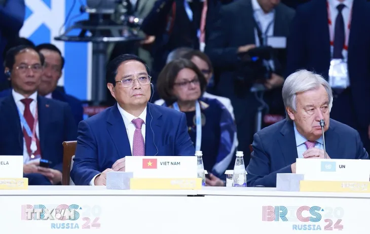 Thủ tướng Phạm Minh Chính đề xuất 5 kết nối chiến lược góp phần kiến tạo một thế giới tốt đẹp hơn - Ảnh 2. Thủ tướng Phạm Minh Chính đề xuất 5 kết nối chiến lược góp phần kiến tạo một thế giới tốt đẹp hơn - Ảnh 2.