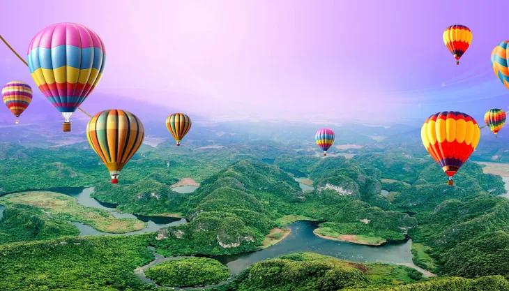 Sôi động Lễ hội khinh khí cầu Tràng An - Cúc Phương - Ảnh 6. Sôi động Lễ hội khinh khí cầu Tràng An - Cúc Phương - Ảnh 6.
