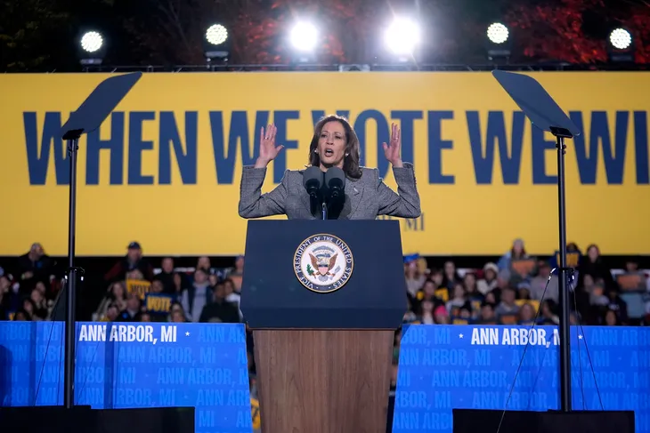 Phó Tổng thống Kamala Harris kêu gọi cử tri đưa nước Mỹ lật sang trang mới - Ảnh 1. Phó Tổng thống Kamala Harris kêu gọi cử tri đưa nước Mỹ lật sang trang mới - Ảnh 1.