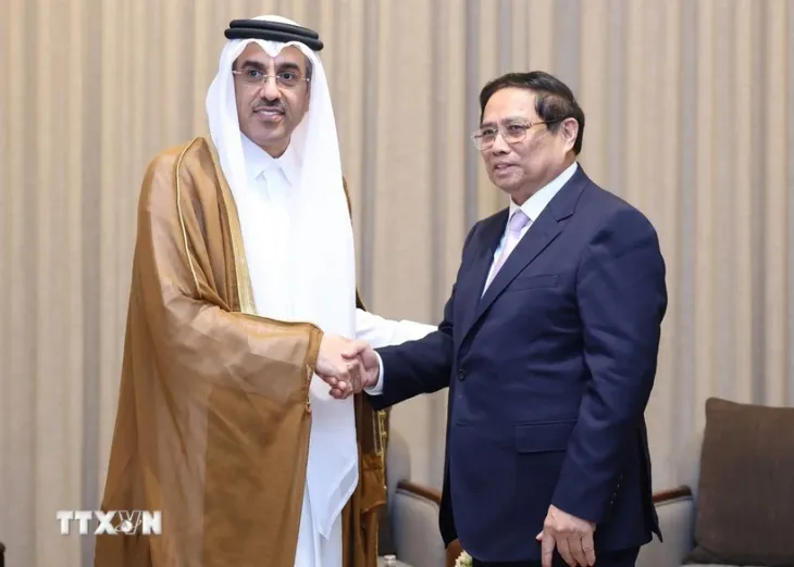 Thủ tướng Phạm Minh Chính tiếp lãnh đạo Bộ Lao động Qatar - Ảnh 1. Thủ tướng Phạm Minh Chính tiếp lãnh đạo Bộ Lao động Qatar - Ảnh 1.