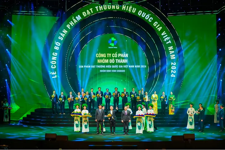 Nhôm Grando vinh dự và tự hào khi được công nhận đạt Thương hiệu quốc gia Việt Nam 2024 - Ảnh 1. Nhôm Grando vinh dự và tự hào khi được công nhận đạt Thương hiệu quốc gia Việt Nam 2024 - Ảnh 1.